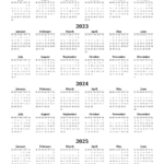 2022 2023 2024 2025 Free Printable Calendars And Planners PDF