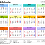 2024 2025 Calendar At A Glance Printable Coloring January 2024 Calendar