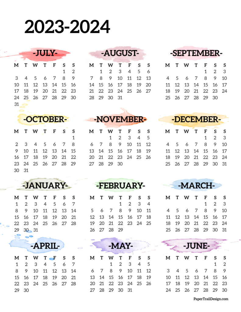 2024 Calendar Printable Cute Free 2024 Yearly Calendar 42 OFF