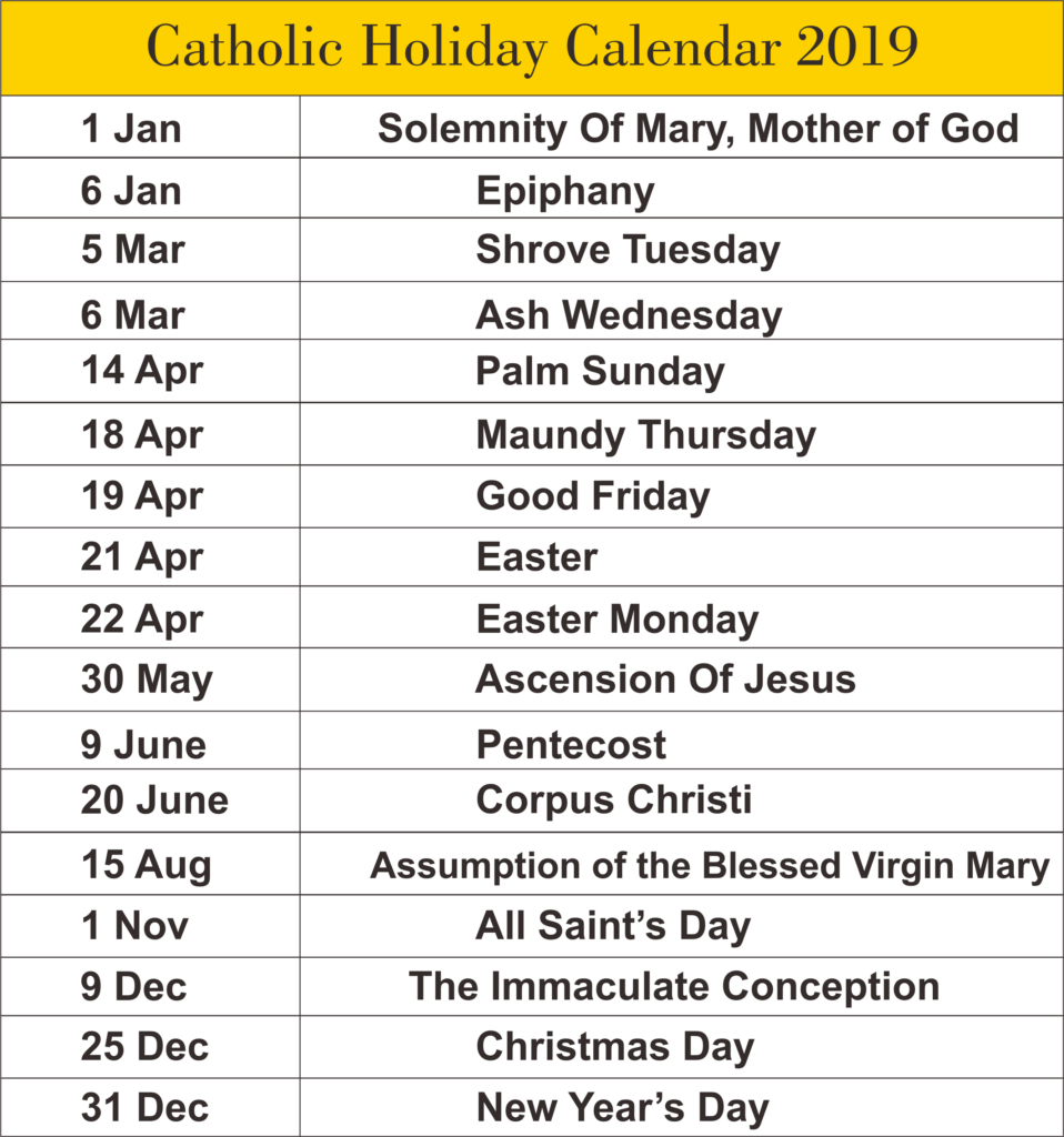 2024 Catholic Calendar Printable And Enjoyable Learning