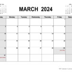 2024 March Calendar Printable Free One Calendar Amazon 2024