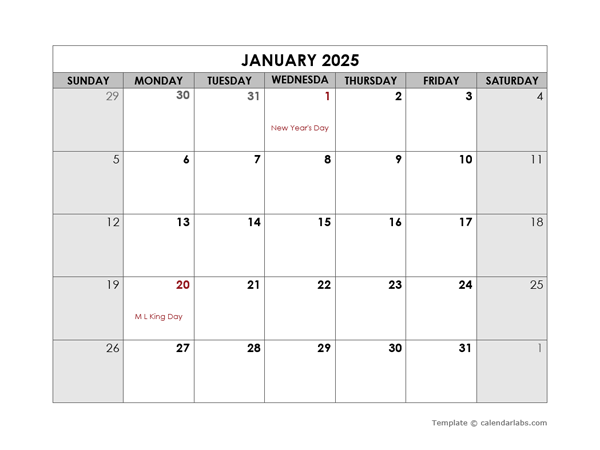 2025 Blank Calendar By Month Word Nerti Kaylee