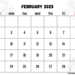 2025 Calendar Printable PDF With Holidays Template Free