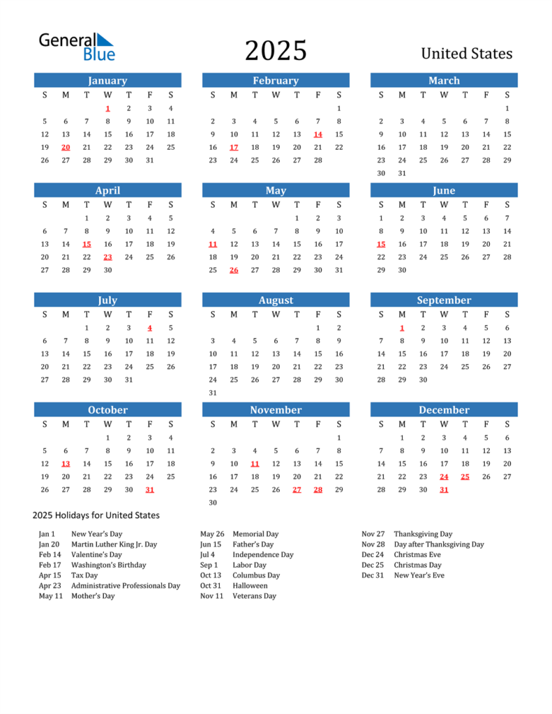 2025 Calendar With Holidays Included Meaning Gavra Corrine