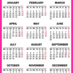 2025 Calendar With UK Holidays Printable Free Pink Nycdesign us