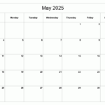 2025 Monthly Calendar Printable Free