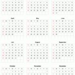 2025 Printable Calendar Full Year Calendar Grid Style