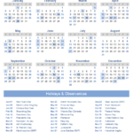 2025 Printable Yearly Calendar With Holidays Farah Jenelle