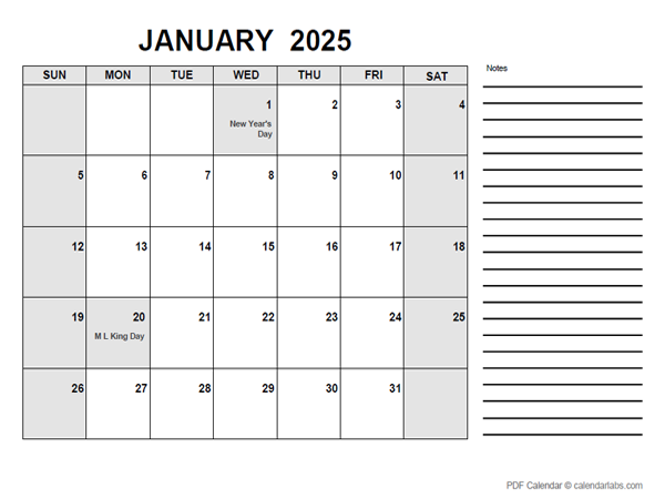 Calendarlabs Free Printable Calendar 2025 Myra Courtney