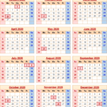 Faa Payroll Calendar 2020 Template Calendar Design