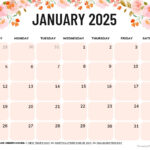 January 2025 Calendar 52 Free PDF Printables