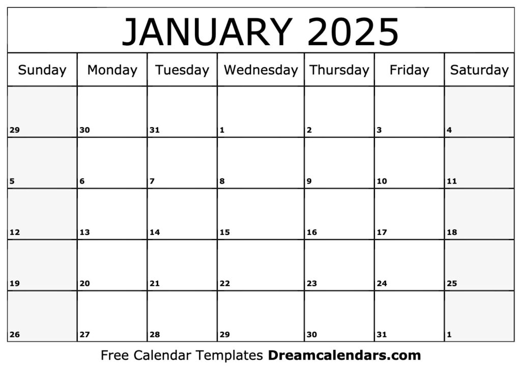 January 2025 Calendar Printable A Comprehensive Guide List Of Disney 