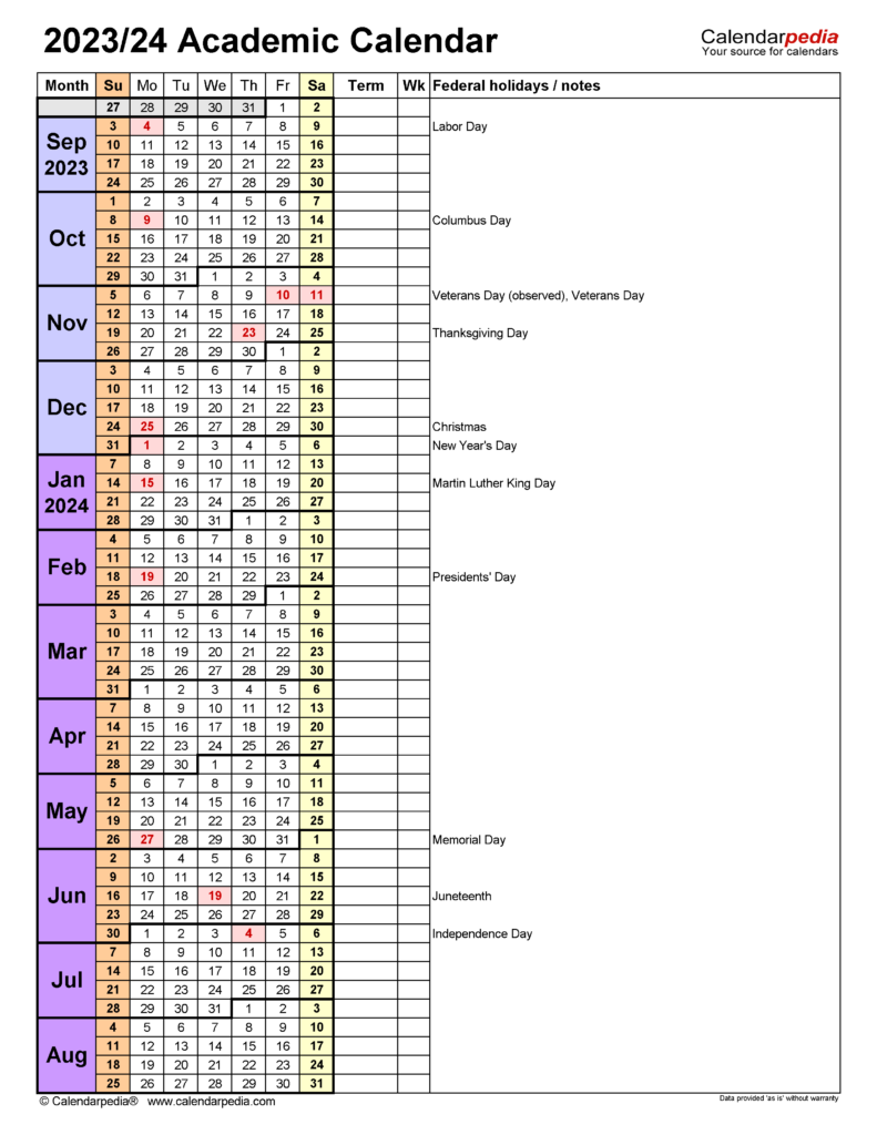 Lehigh University Calendar Summer 2024 2024 Calendar Printable One Page