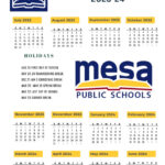 Mesa Public Schools Calendar Holidays 2023 2024