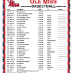 Ole Miss Calendar 2022 2023 Customize And Print