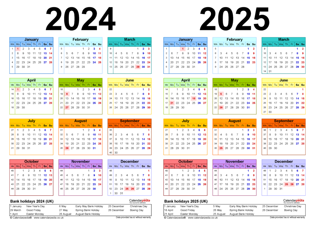 2024 Calendar 2025 Printable Free Download - Calendars 2025