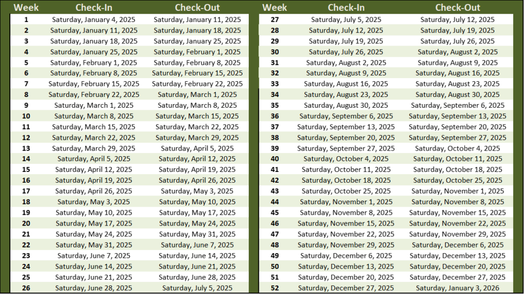 Redweek Timeshare Calendar Printable Word Searches