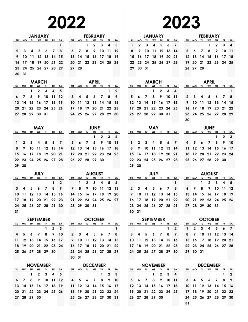 Suu 2023 Calendar Printable Word Searches