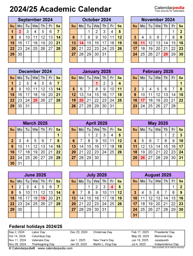 Lvc Academic Calendar 2024 2025 Printable Calendars 2025