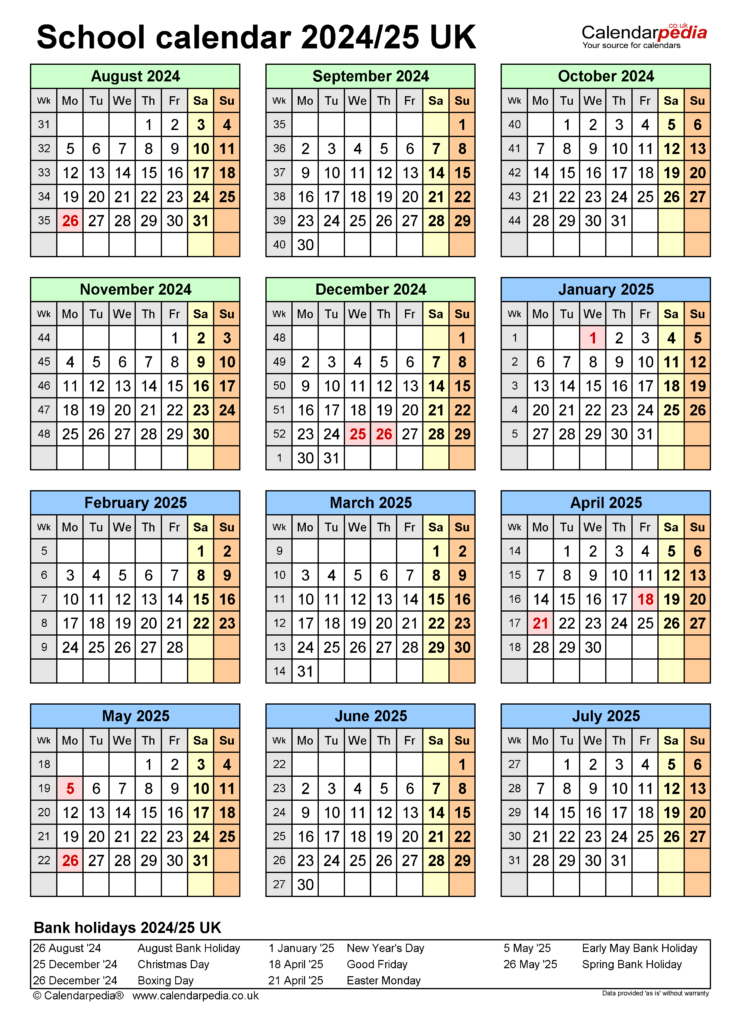 2 Year Calendar 2024 And 2025 Printable Calendars 2025