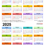 2024 2025 Two Year Calendar Free Printable PDF Templates