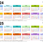 2024 And 2025 Calendar