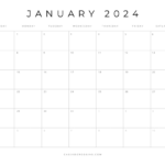 2024 Month By Month Printable Calendar Printable Online