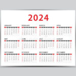 2024 Yearly Calendar 12 Months Shown On One Page Today Calendar