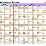 2025 And 2025 Academic Calendar Printable Monthly Pdf Elke Constancy