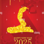 2025 Chinese New Year Snake Stock Vector Images Alamy