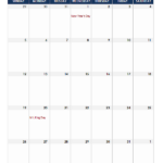 2025 Excel Monthly Calendar Template Free Printable Templates