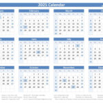 2025 Federal Holidays List And 2025 Calendar With Holidays To Print