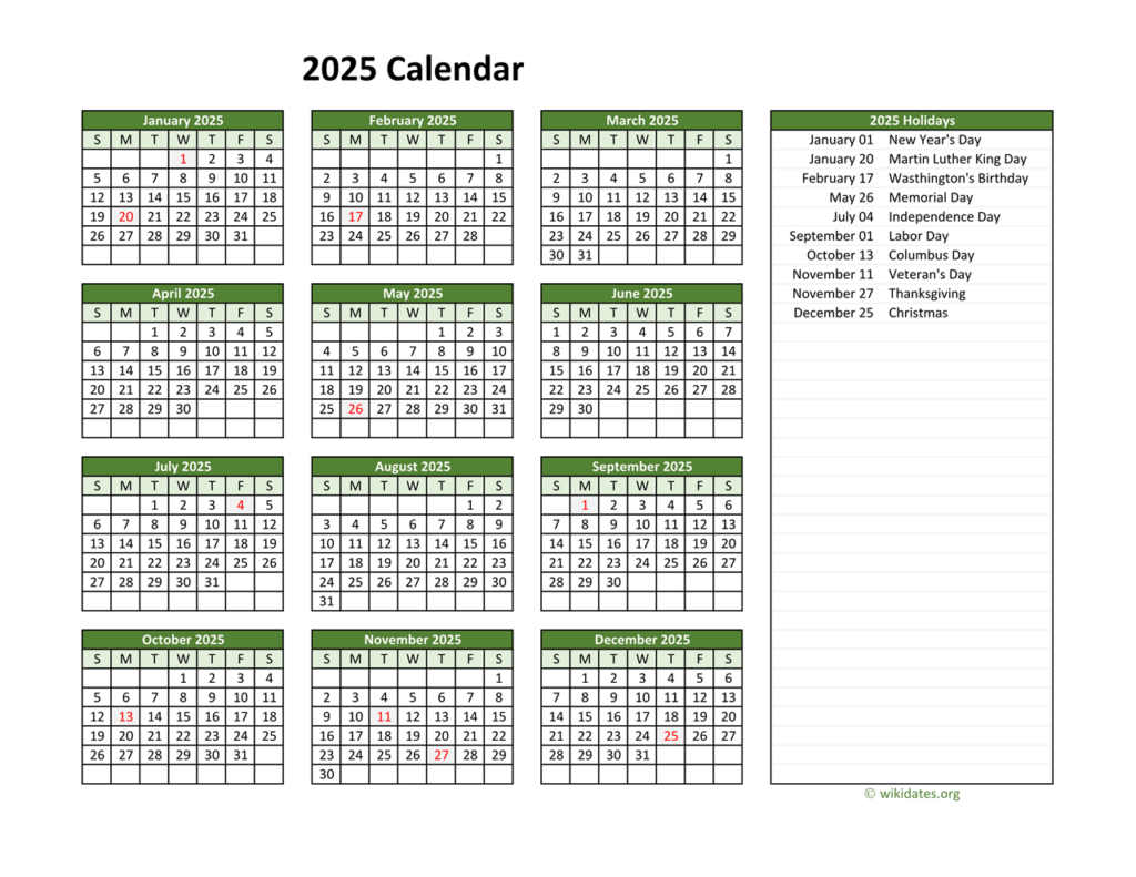 2025 Government Holidays Calendar A Comprehensive Guide Calendar 