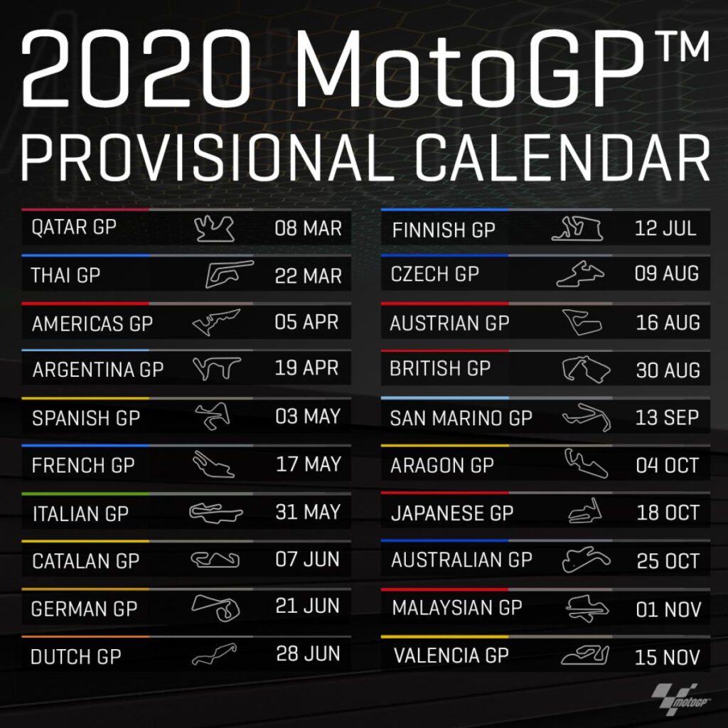 2025 MotoGP Calendar A Season Of Thrills And Challenges Editable 