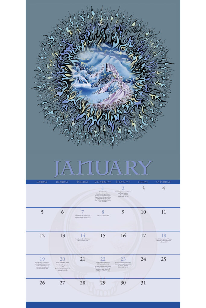 2025 Official Grateful Dead Wall Calendar