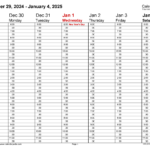 2025 Weekly Planner Calendar A Comprehensive Guide To Time Management