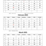 3 Month Calendar 2025 Free Plan And Organize Your Year With Ease