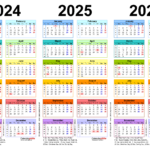 3 Year Calendar 2024 2025 2026 A Comprehensive Overview Calendar