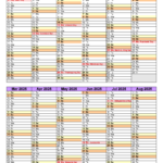 Academic Calendar 2024 2025 Editable Calendar Planner 2025