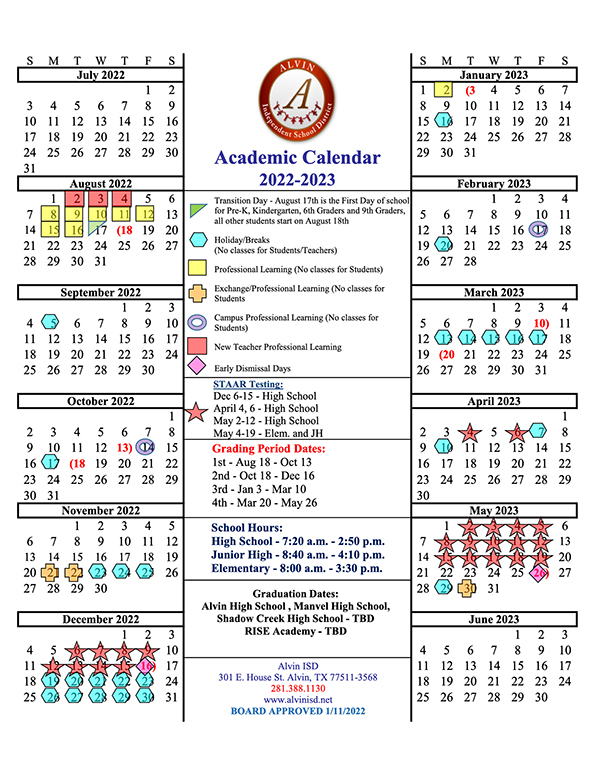 Alvin Isd 2025 26 Calendar Edie Cornelle