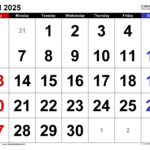 April 2025 Calendar Templates For Word Excel And PDF