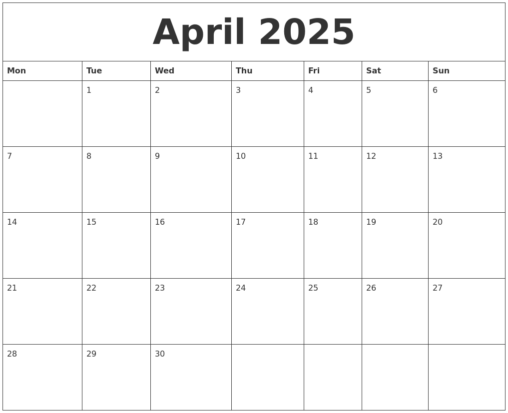 April 2025 Calendar Time And Date Today Darla Emeline