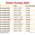 April 2025 Calendar With Easter A Detailed Overview Editable