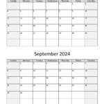 August And September 2024 Calendar WikiDates