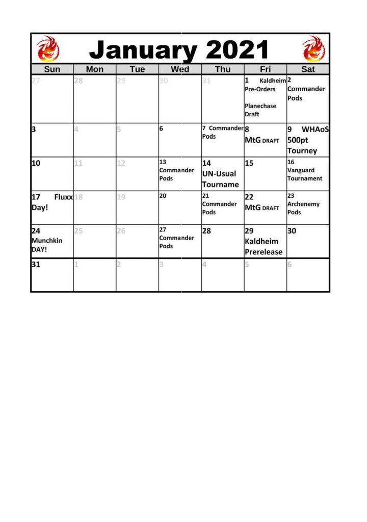 Basis Phoenix Primary Calendar