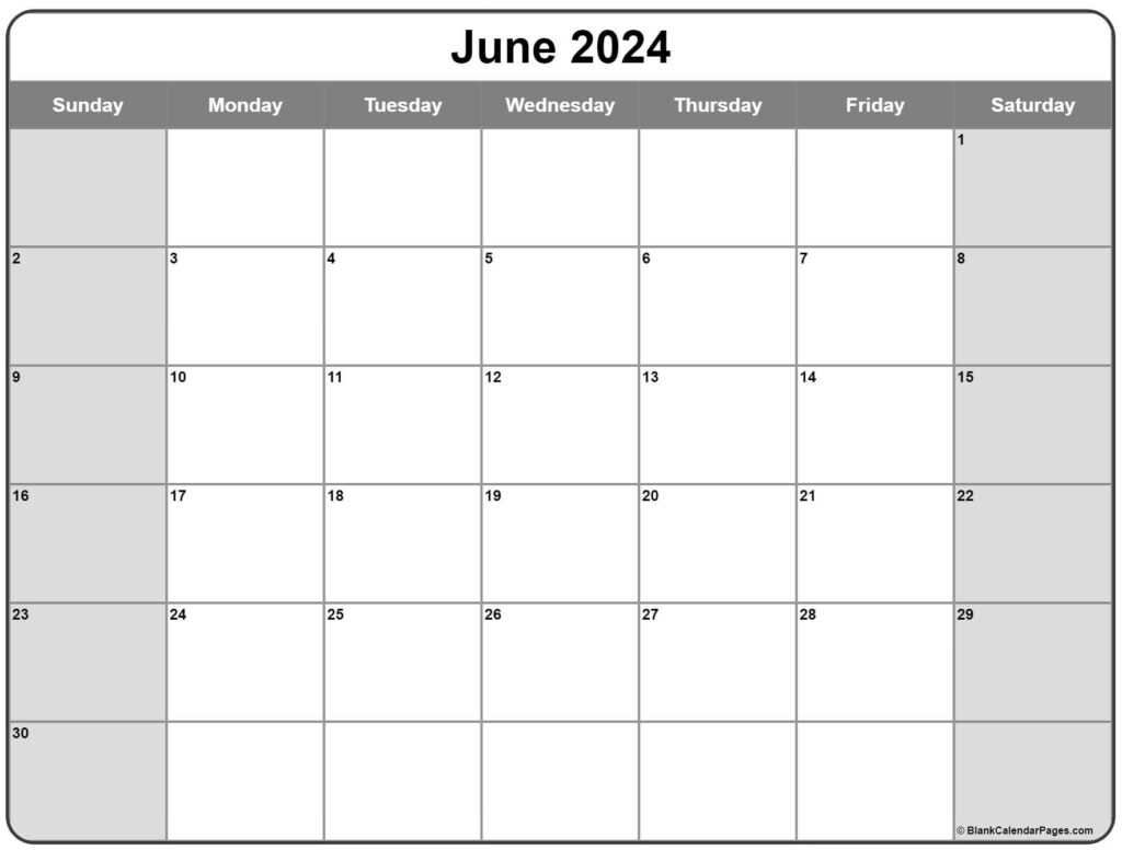 Blue Sky Weekly Monthly Planning Calendar July 2024 June 2024 Angele 