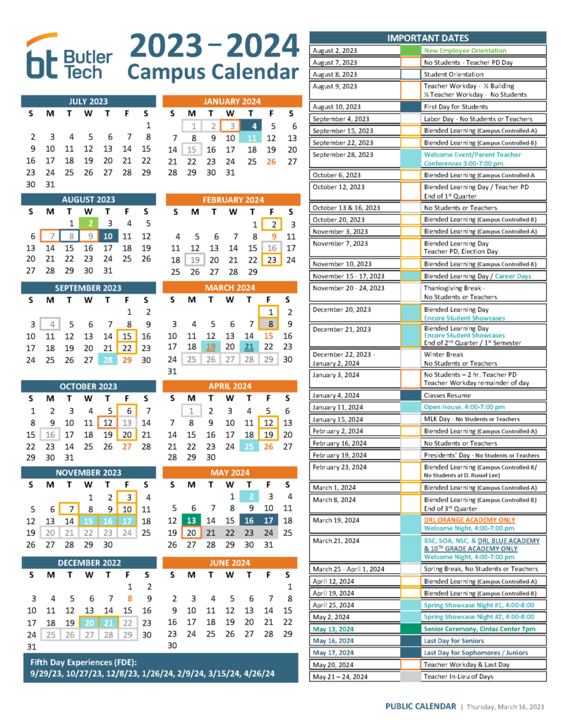 Butler U 2024 2025 Academic Calendar Britt Colleen