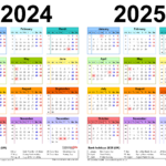 Calendar 2024 And 2025 Aurie Carissa