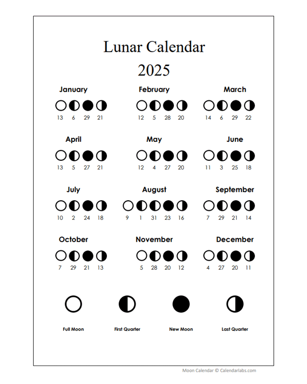 Calendar 2025 With Lunar Dates Calendar Toma Auguste