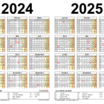 Calendrier Imprimable 2024 2025 Organisez Votre Vie Et Restez